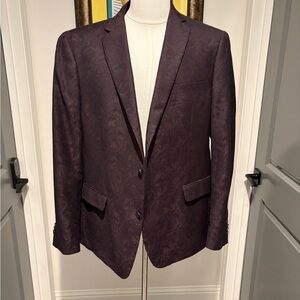 Alfani Dark Burgundy Purple Men's Blazer